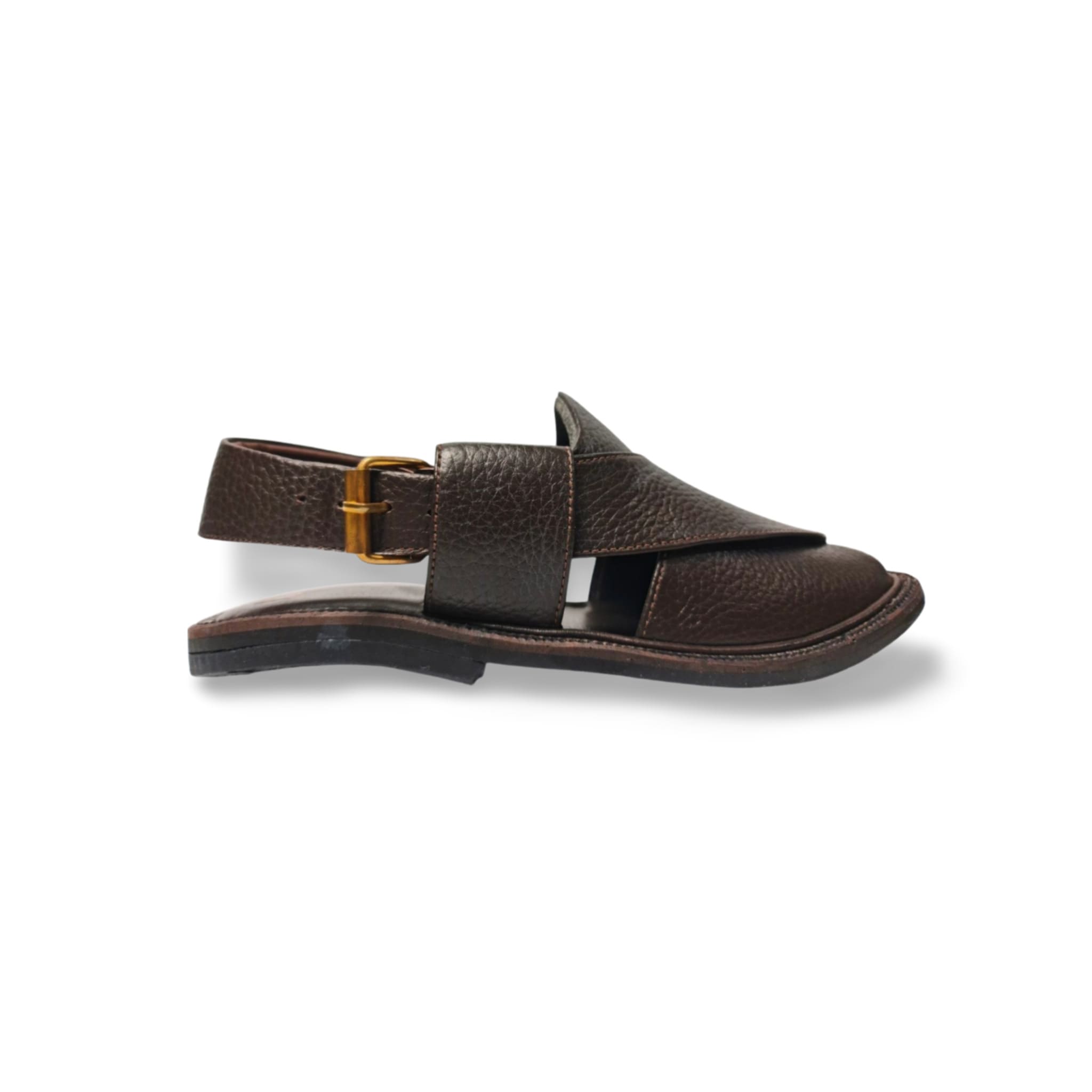 Dark Brown Bera Chappal