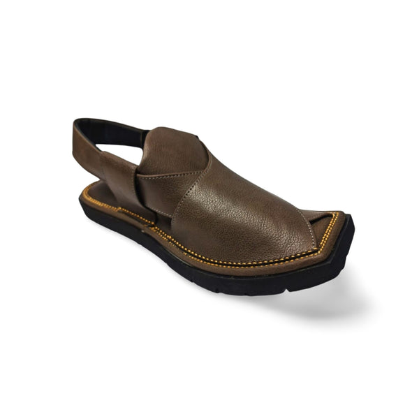 Taupe Vibram Sole Chappal