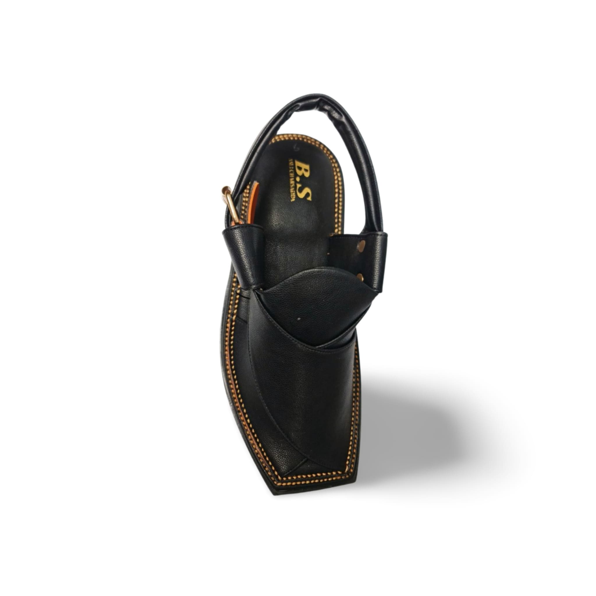 Black Vibram Sole Chappal