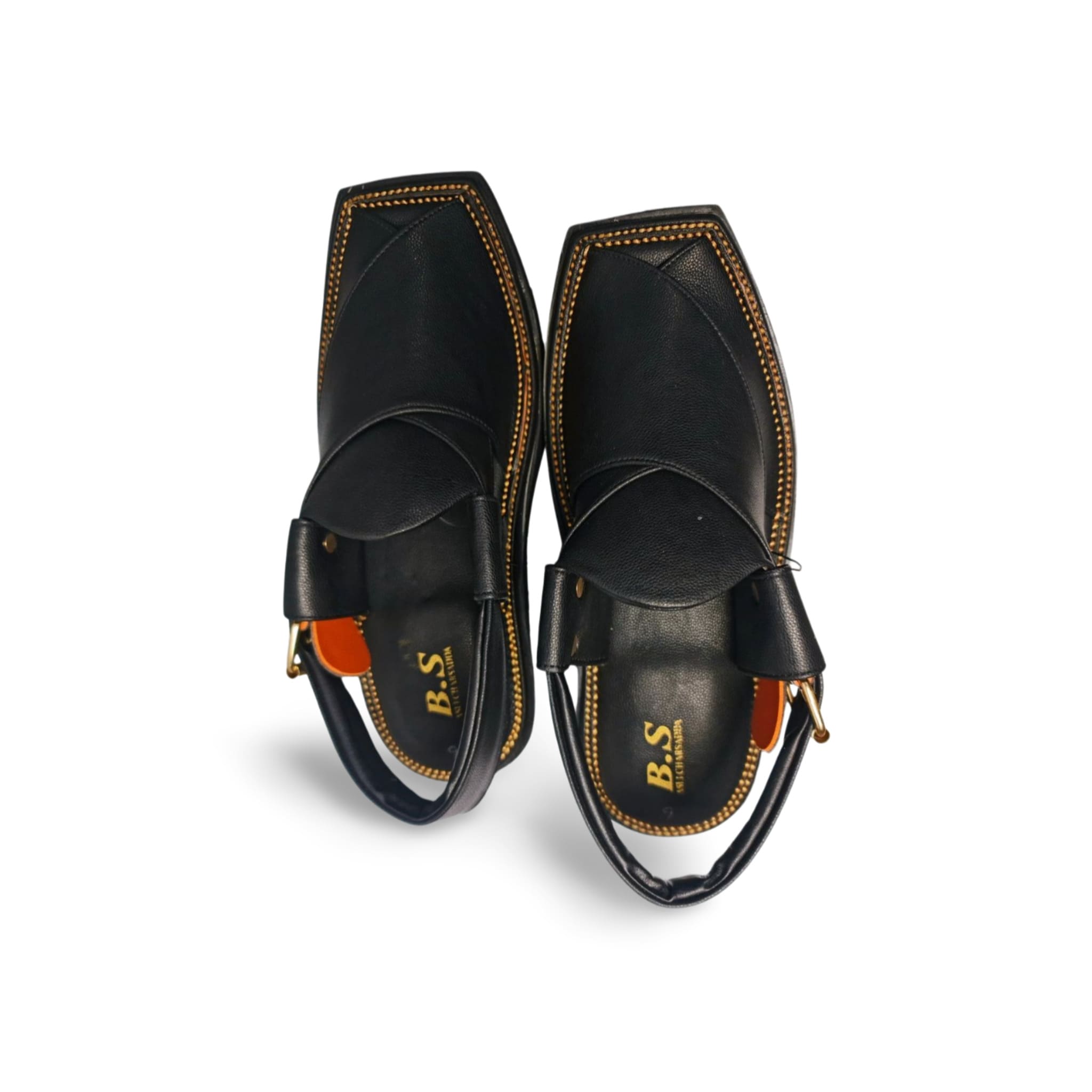 Black Vibram Sole Chappal
