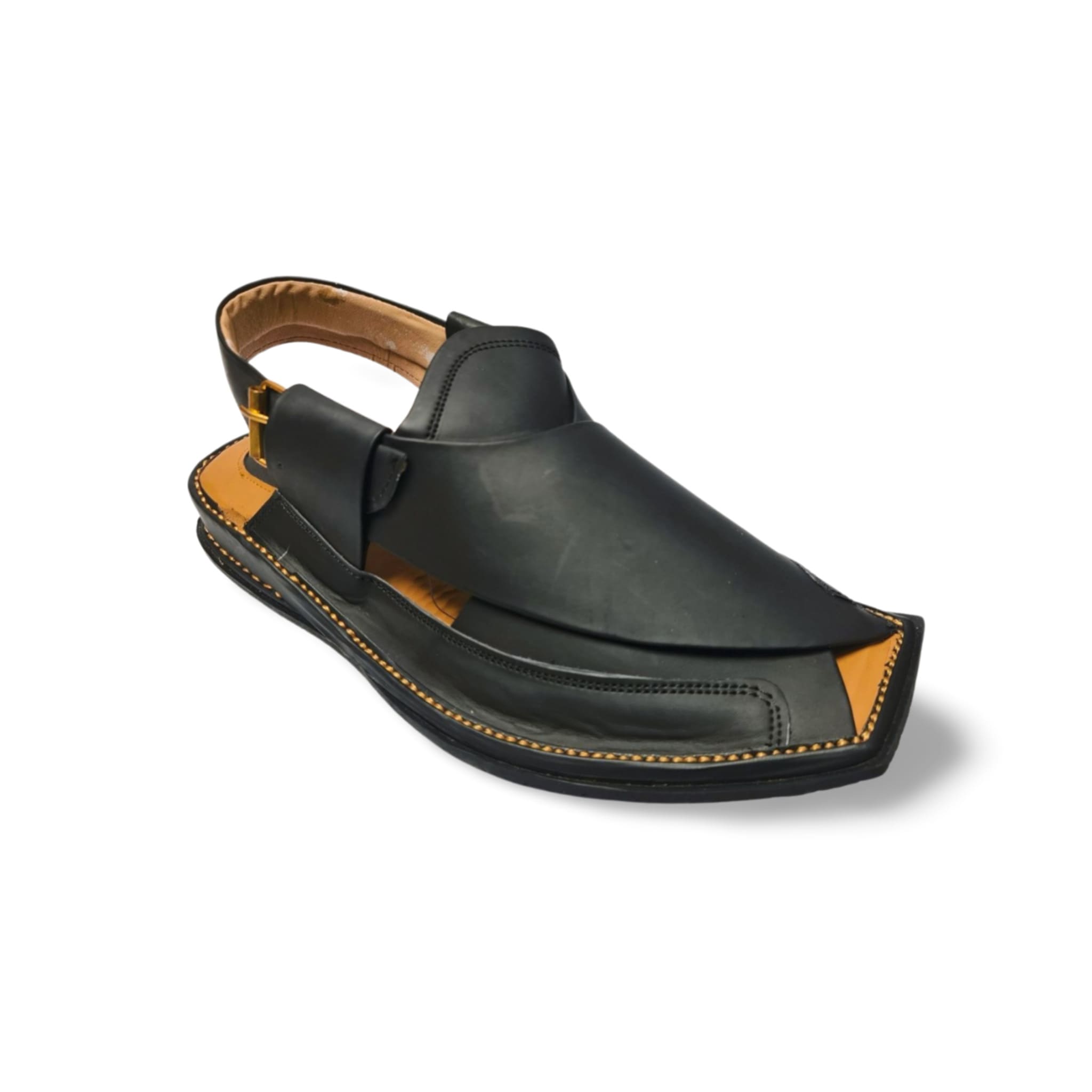 Jet Black Zalmi Chappal