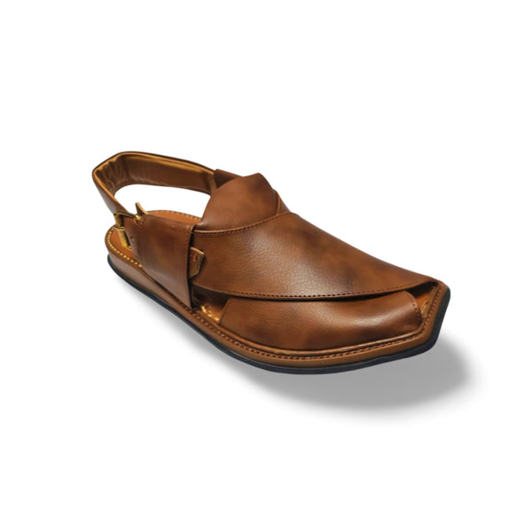 Shaded Brown Bera Chappal