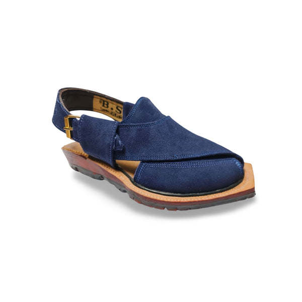 Navy Blue Suede Norouzi