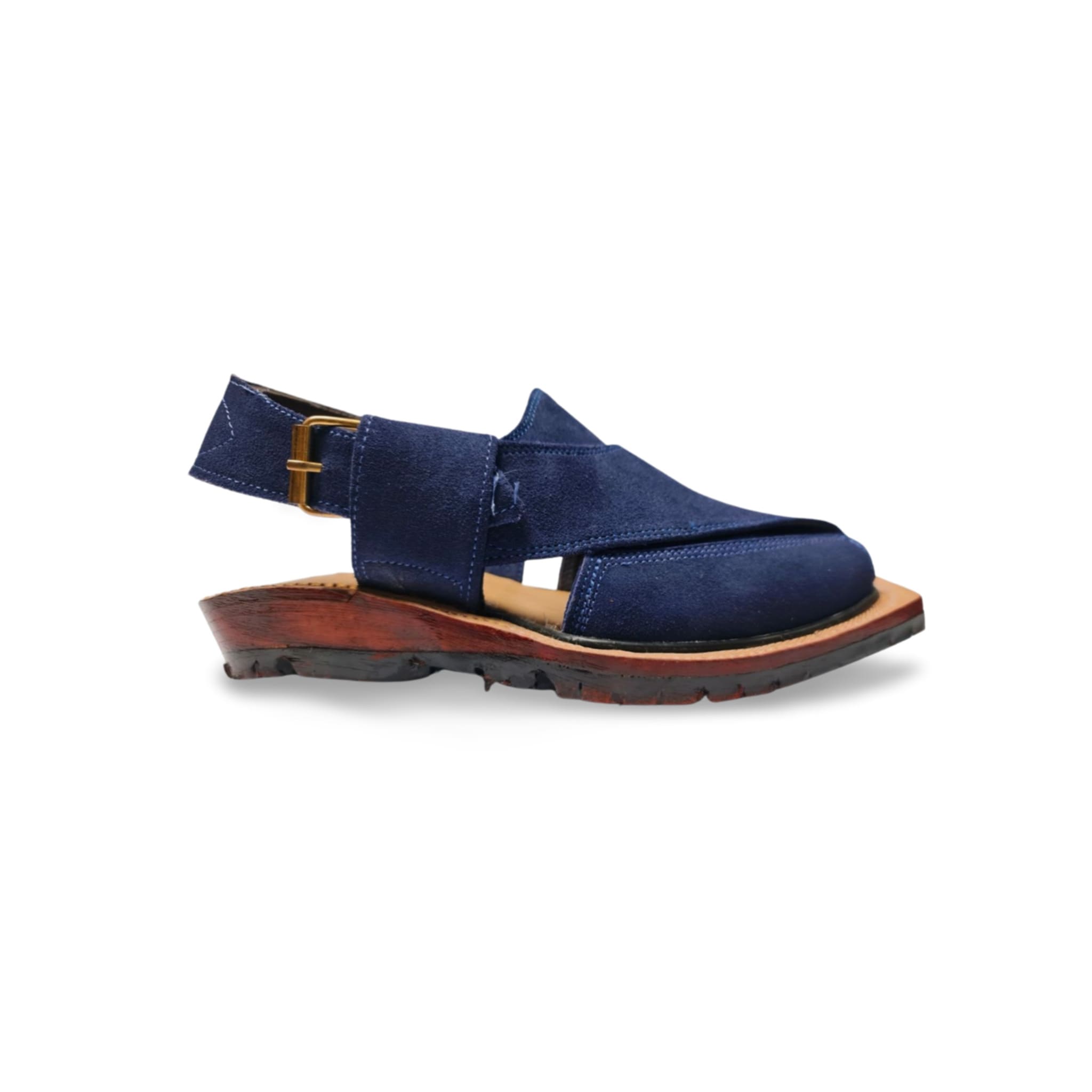 Navy Blue Suede Norouzi