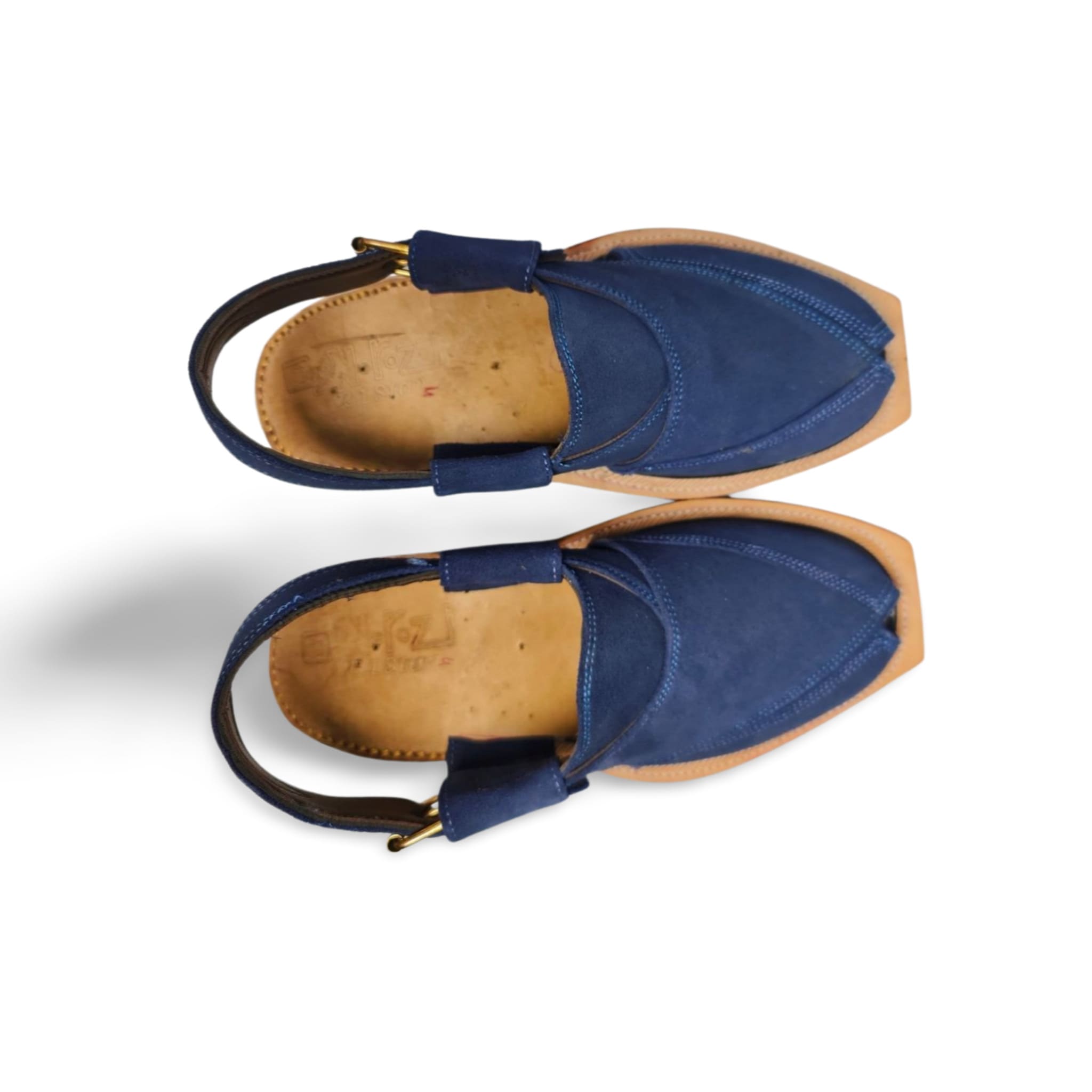 Navy Blue Suede Norouzi