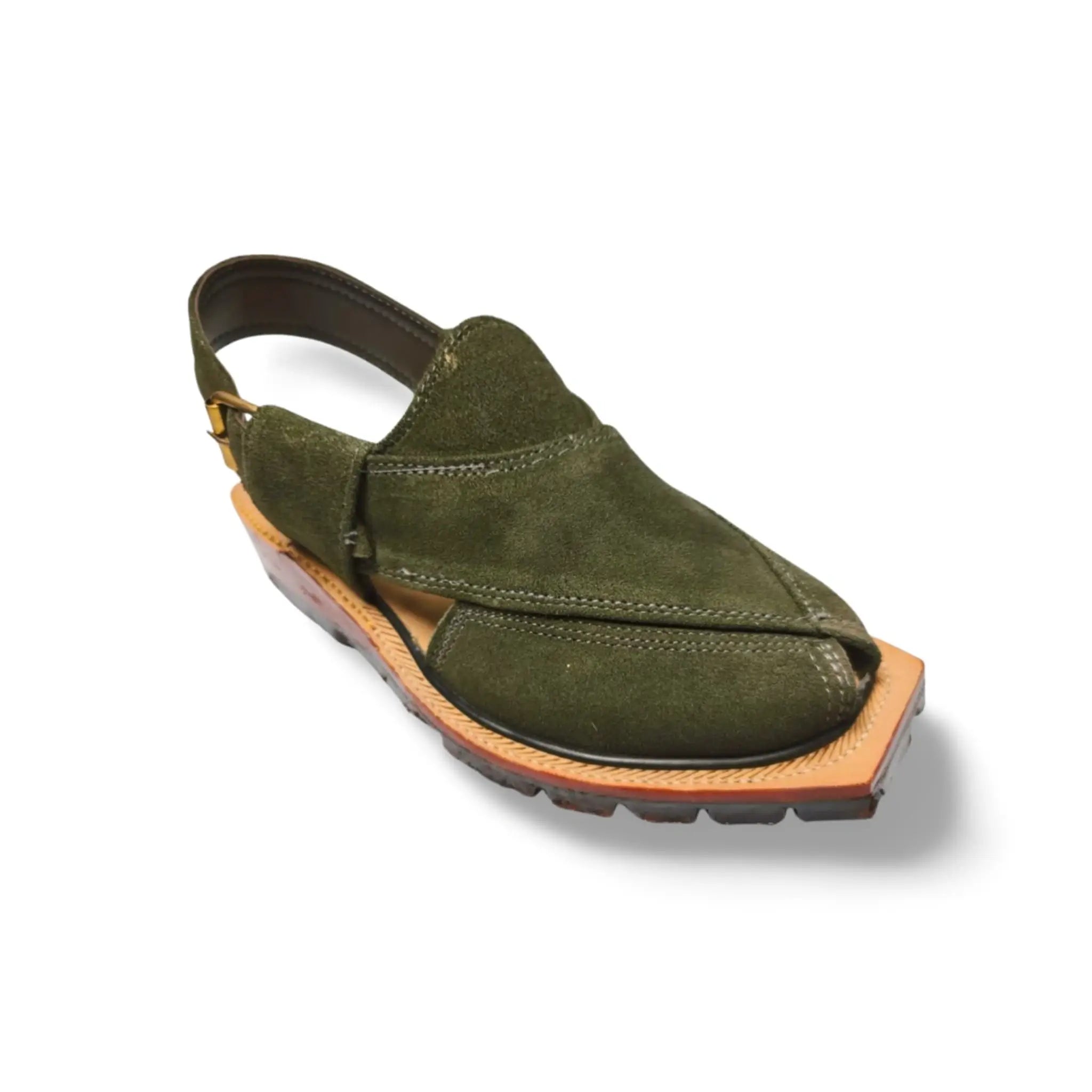 Olive Green Suede Norouzi