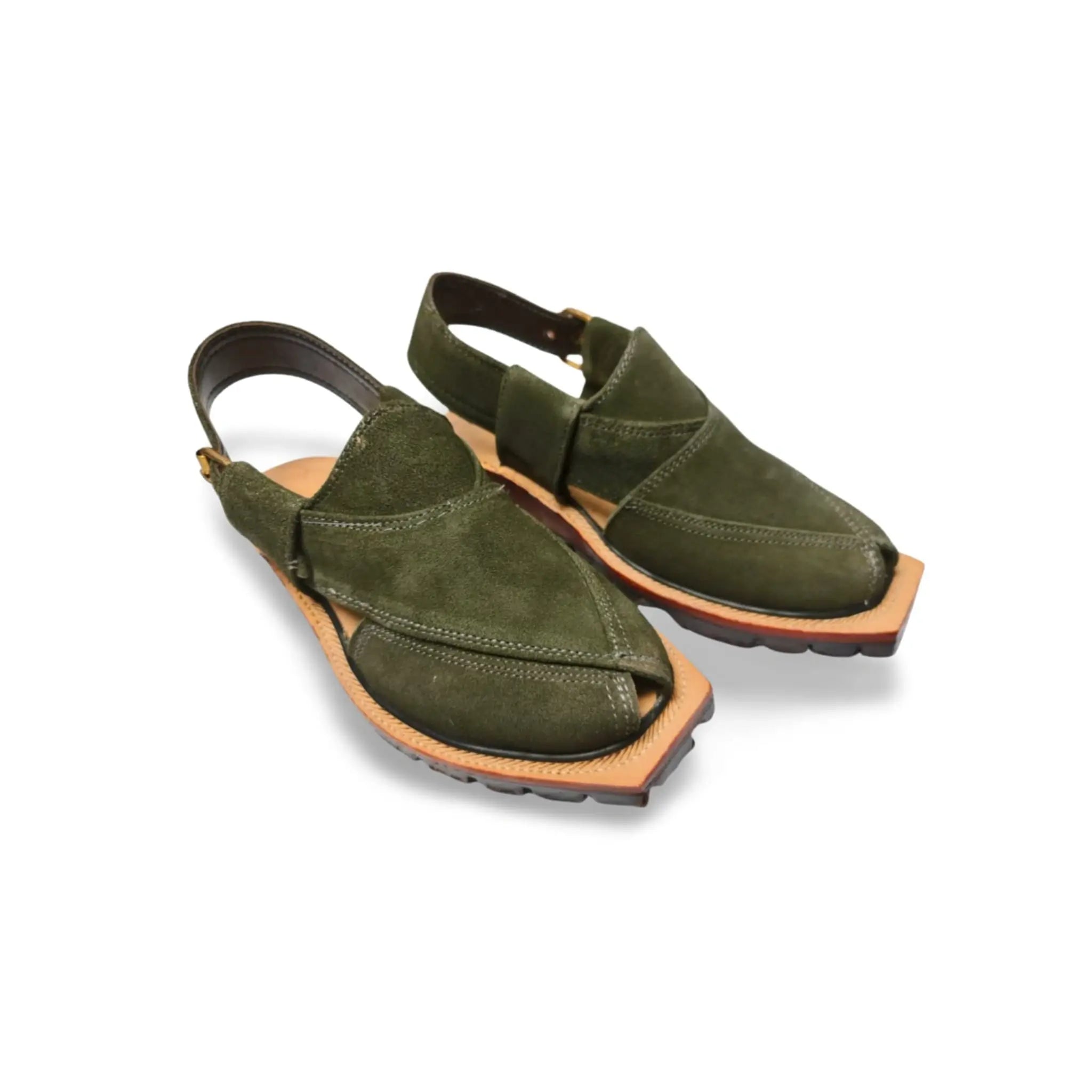 Olive Green Suede Norouzi