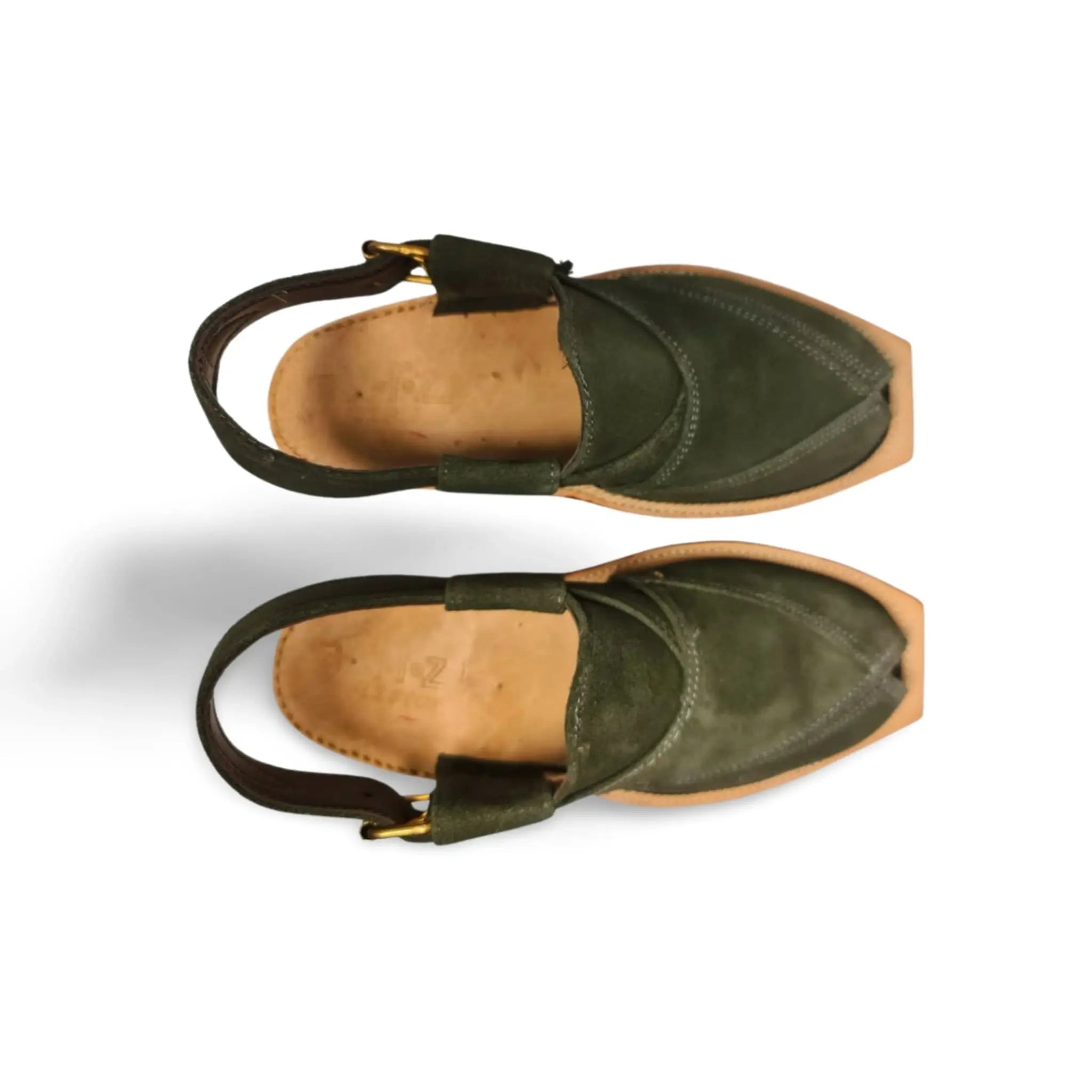 Olive Green Suede Norouzi